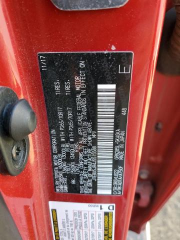 JTEBU5JR4J5515588 - 2018 TOYOTA 4RUNNER SR5/SR5 PREMIUM წითელი ფოტო 12