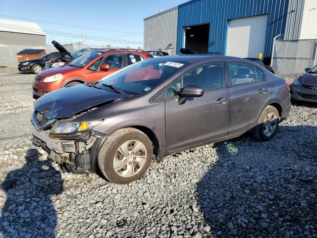 2HGFB2F48FH031240 - 2015 HONDA CIVIC LX GRAY photo 1