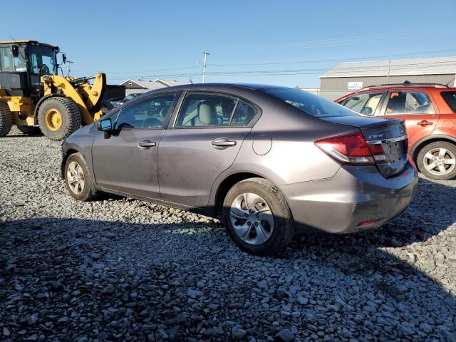 2HGFB2F48FH031240 - 2015 HONDA CIVIC LX GRAY photo 2