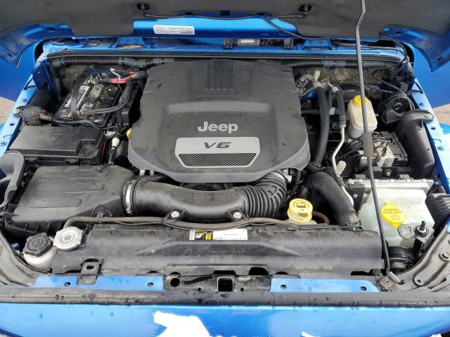 1C4AJWBG5FL751746 - 2015 JEEP WRANGLER SAHARA BLUE photo 11