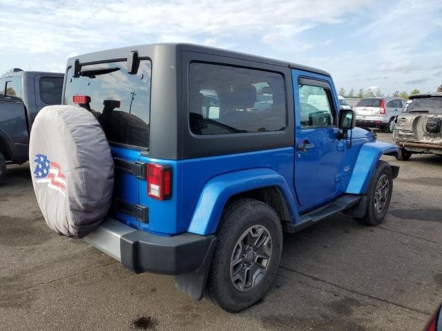 1C4AJWBG5FL751746 - 2015 JEEP WRANGLER SAHARA BLUE photo 3