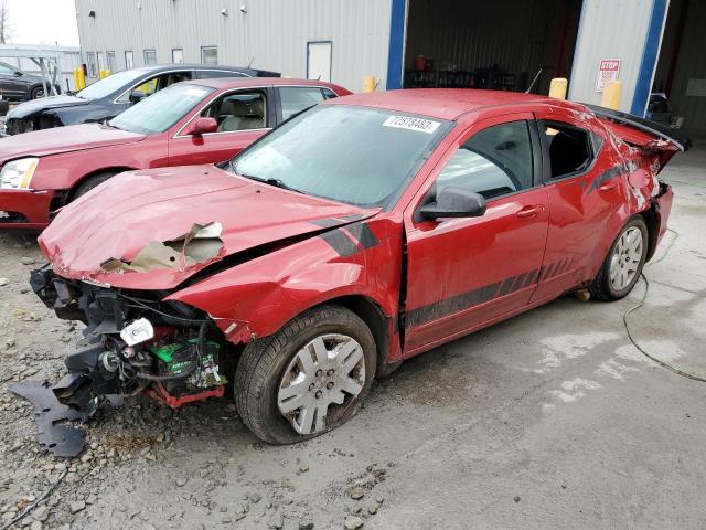 1B3BD4FB9BN540807 - 2011 DODGE AVENGER EXPRESS RED photo 1