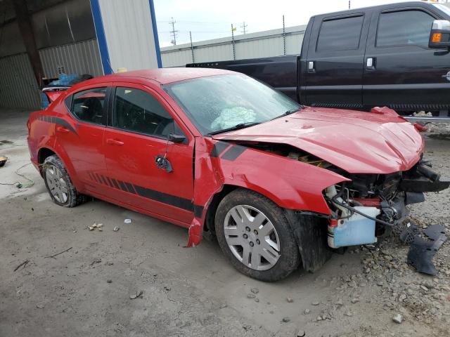 1B3BD4FB9BN540807 - 2011 DODGE AVENGER EXPRESS 红色 照片 4
