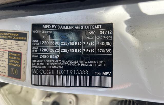 WDCGG8HBXCF913388 - 2012 MERCEDES-BENZ GLK 350 4MATIC WHITE photo 10