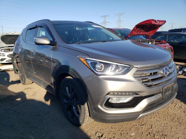 5XYZW4LA0JG515013 - 2018 HYUNDAI SANTA FE S GRAY photo 4