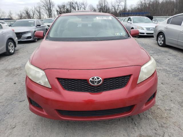 JTDBL40E29J016694 - 2009 TOYOTA COROLLA BASE RED photo 5