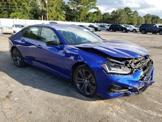 19UUB5F52MA007173 - 2021 ACURA TLX TECH A BLUE photo 4