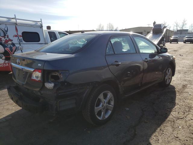 2T1BU4EE1CC896280 - 2012 TOYOTA COROLLA BASE GRAY photo 3