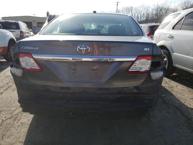2T1BU4EE1CC896280 - 2012 TOYOTA COROLLA BASE GRAY photo 6