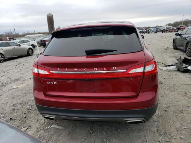 2LMTJ6JR0GBL73882 - 2016 LINCOLN MKX PREMIERE RED photo 6