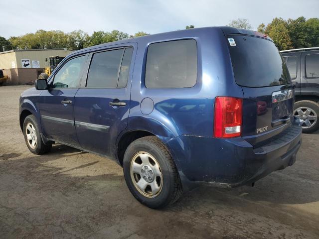 5FNYF4H23DB033550 - 2013 HONDA PILOT LX BLUE photo 2