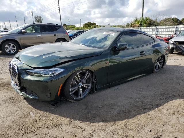 WBA53AP03NCK49534 - 2022 BMW 430I GREEN photo 1