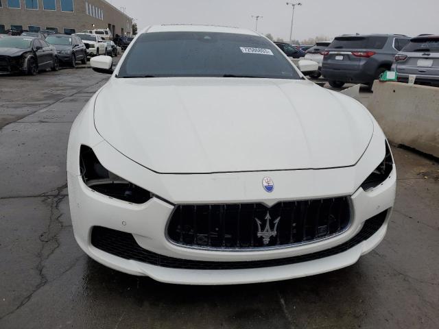 ZAM57RTS9H1262636 - 2017 MASERATI GHIBLI S WHITE photo 5