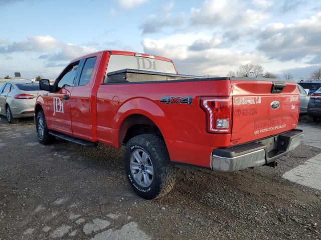 1FTFX1EFXGFC46540 - 2016 FORD F150 SUPER CAB RED photo 2