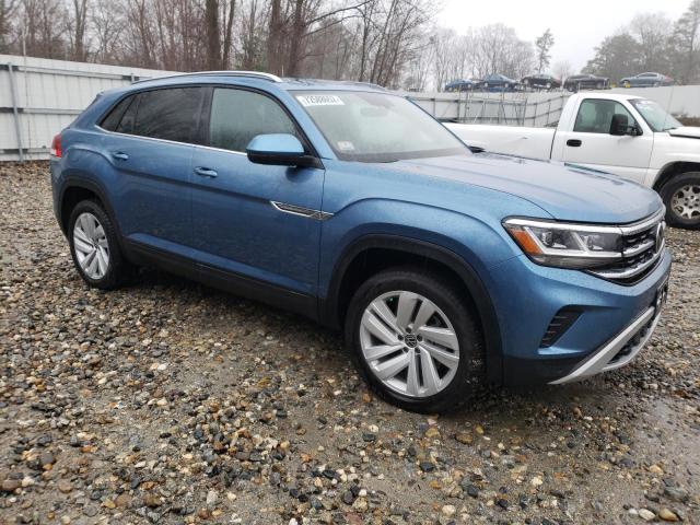 1V26E2CA6LC226864 - 2020 VOLKSWAGEN ATLAS CROS SE ლურჯი ფოტო 4