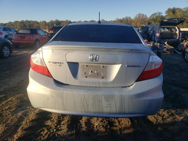 JHMFB4F37CS009413 - 2012 HONDA CIVIC HYBRID L BLUE photo 6