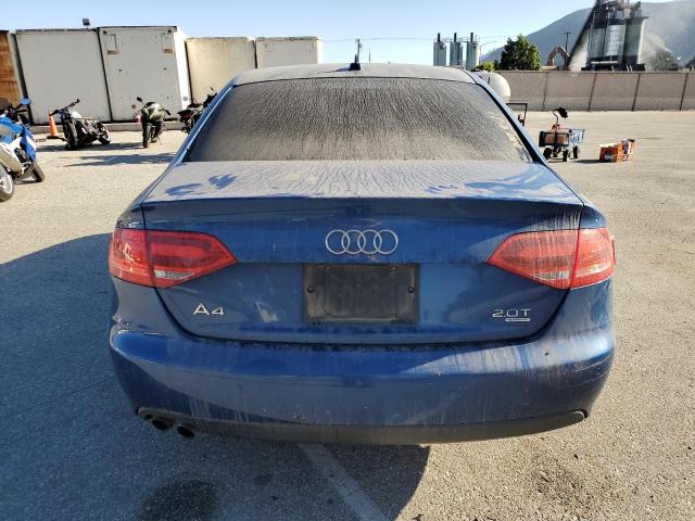 WAULF78K29A083784 - 2009 AUDI A4 2.0T QUATTRO BLUE photo 6