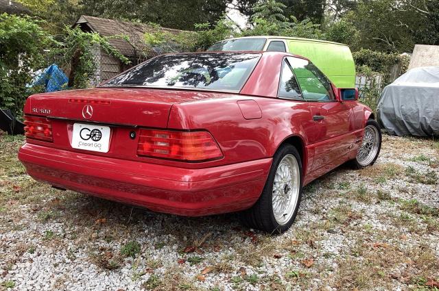 WDBFA67F4TF130903 - 1996 MERCEDES-BENZ SL 500 RED photo 4