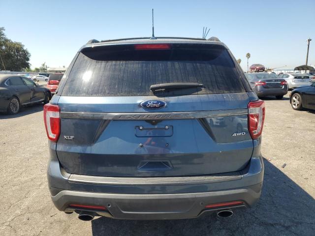 1FM5K8D86JGC21086 - 2018 FORD EXPLORER XLT BLUE photo 6