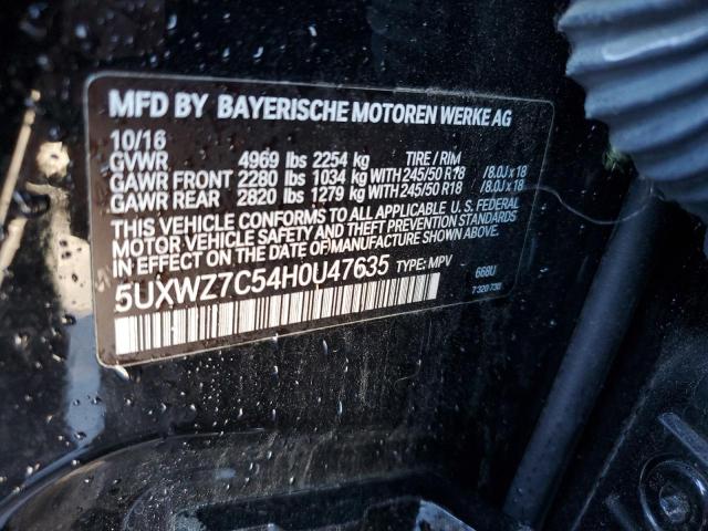 5UXWZ7C54H0U47635 - 2017 BMW X3 SDRIVE28I BLACK photo 13