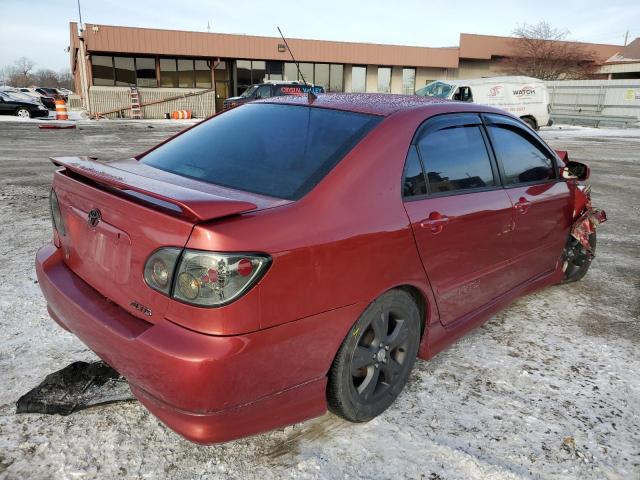 2T1BY32E66C551561 - 2006 TOYOTA COROLLA XRS MAROON photo 3