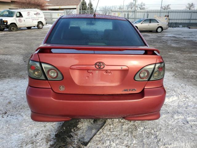 2T1BY32E66C551561 - 2006 TOYOTA COROLLA XRS MAROON photo 6