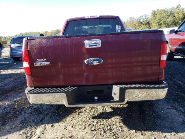 1FTRX12W66NA56854 - 2006 FORD F150 MAROON photo 6