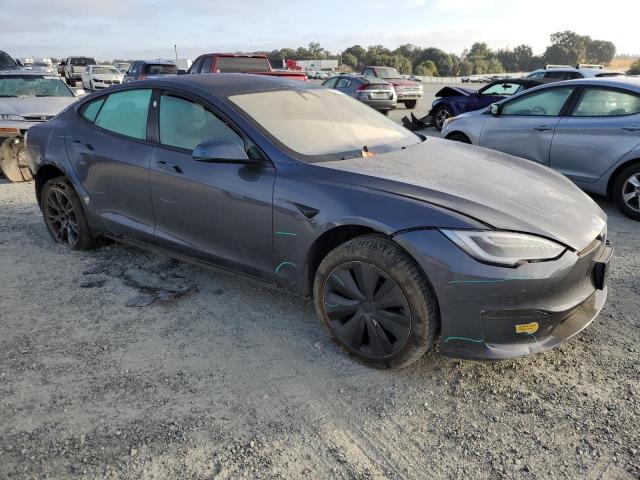 5YJSA1E55NF468279 - 2022 TESLA MODEL S GRAY photo 4