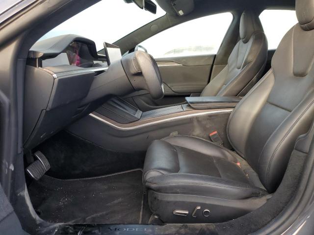 5YJSA1E55NF468279 - 2022 TESLA MODEL S GRAY photo 7