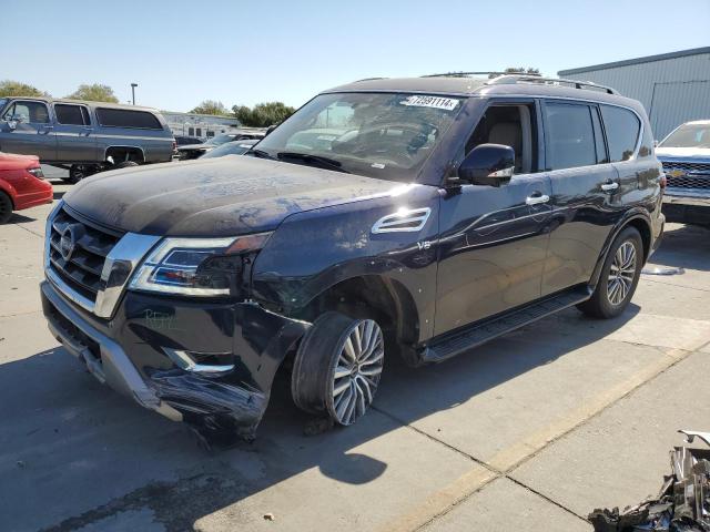 JN8AY2BD4N9675415 - 2022 NISSAN ARMADA SL BLUE photo 1