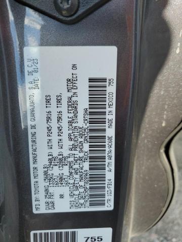 3TYRZ5CN5PT028969 - 2023 TOYOTA TACOMA ACCESS CAB გრაფიტი ფოტო 12