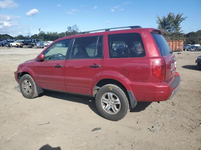 5FNYF18534B002310 - 2004 HONDA PILOT EXL RED photo 2