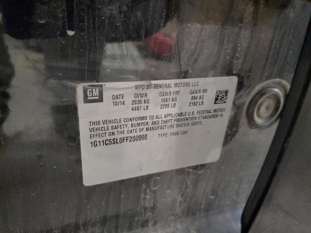 1G11C5SL0FF200990 - 2015 CHEVROLET MALIBU 1LT შავი ფოტო 13