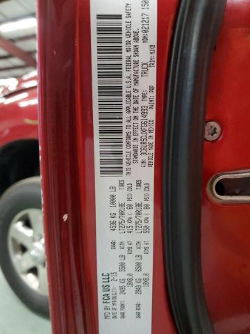 3C6UR5DJXFG614993 - 2015 RAM 2500 SLT წითელი ფოტო 12