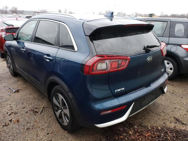 KNDCC3LC5H5053433 - 2017 KIA NIRO EX BLUE photo 2