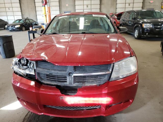 1B3LC56R48N579579 - 2008 DODGE AVENGER SXT RED photo 5