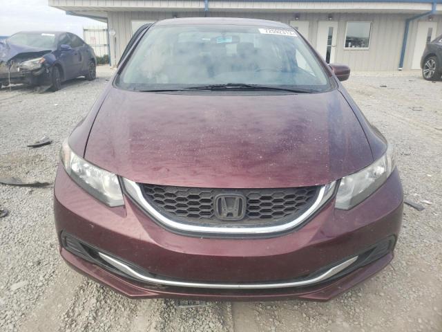 19XFB2F53FE050801 - 2015 HONDA CIVIC LX BURGUNDY photo 5