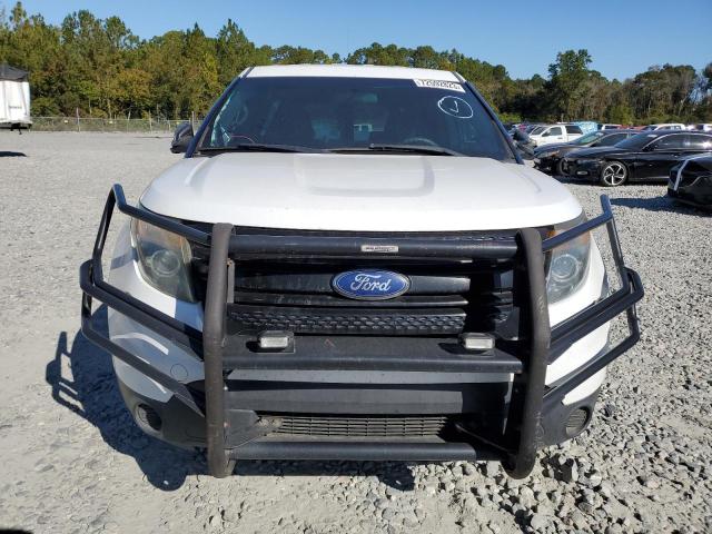1FM5K8ARXEGC26777 - 2014 FORD EXPLORER POLICE INTERCEPTOR WHITE photo 5