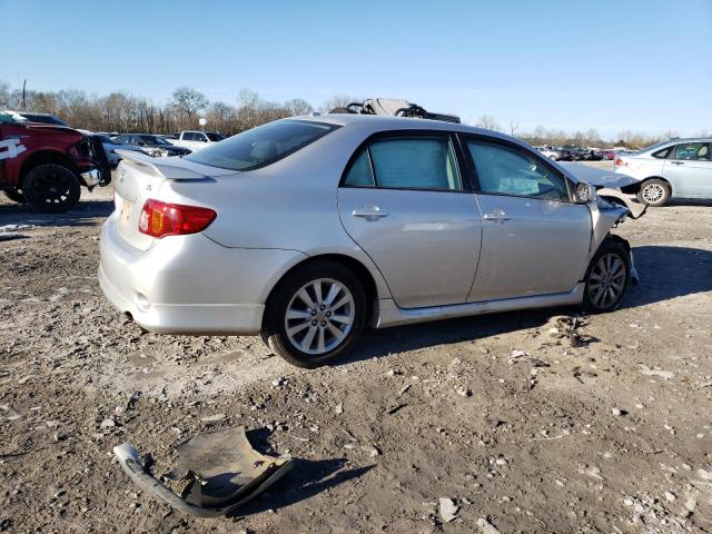 1NXBU4EE8AZ271502 - 2010 TOYOTA COROLLA BASE SILVER photo 3