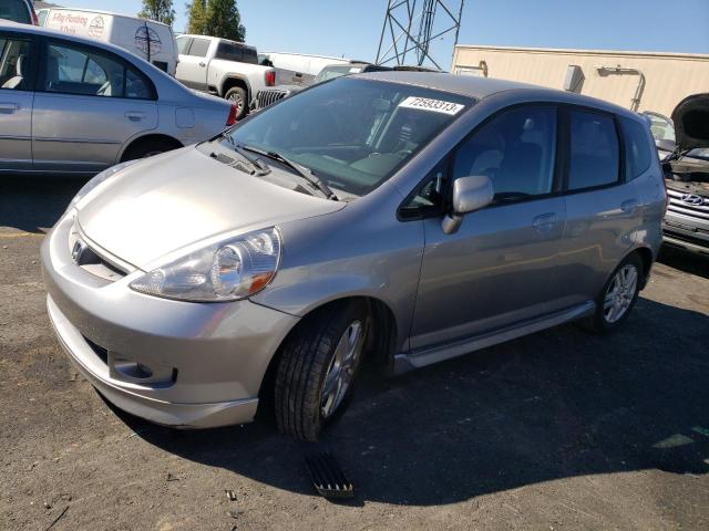 JHMGD38617S022311 - 2007 HONDA FIT S SILVER photo 1