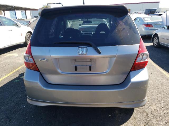 JHMGD38617S022311 - 2007 HONDA FIT S SILVER photo 6