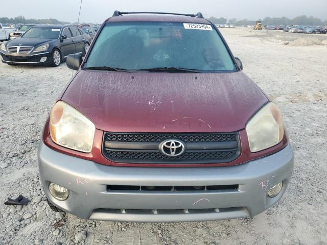 JTEGD20V940002325 - 2004 TOYOTA RAV4 BURGUNDY photo 5