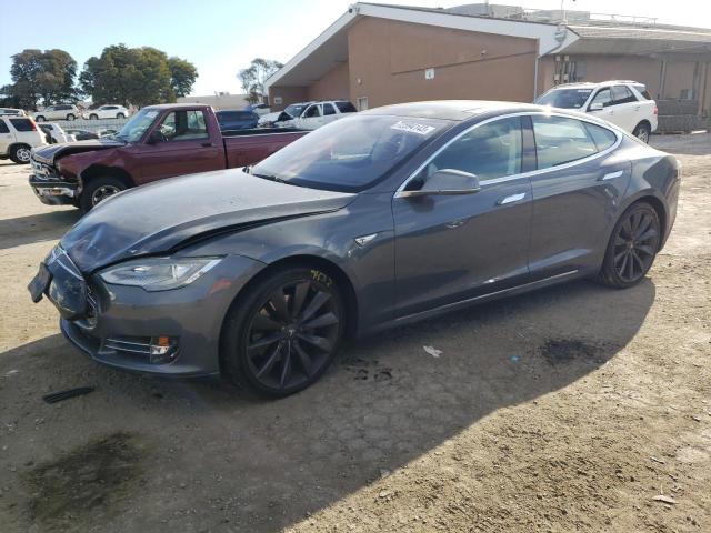 5YJSA1DN2DFP21526 - 2013 TESLA MODEL S Մոխրագույն լուսանկար 1