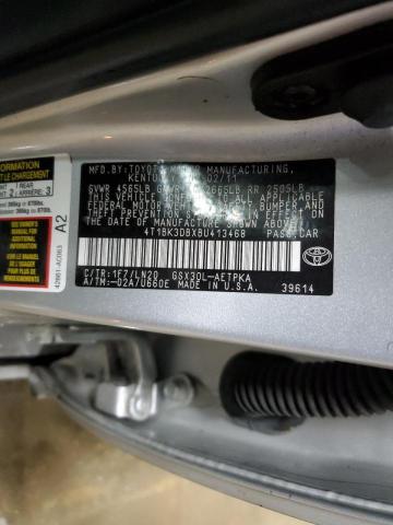 4T1BK3DBXBU413468 - 2011 TOYOTA AVALON BASE 银色 照片 13