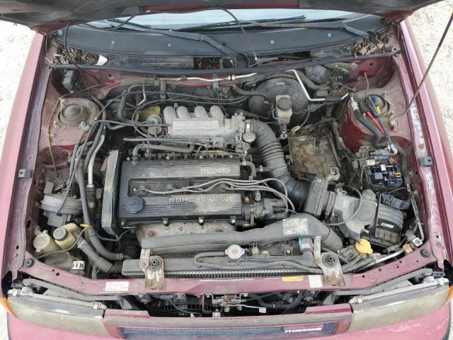 JM1BG2261M0279238 - 1991 MAZDA PROTEGE LX BURGUNDY photo 11