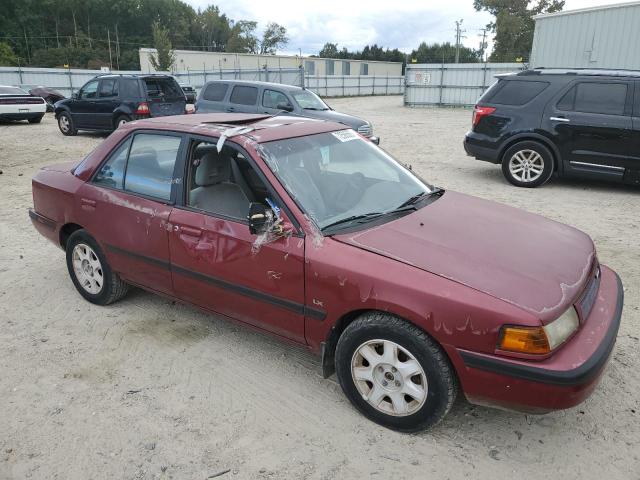 JM1BG2261M0279238 - 1991 MAZDA PROTEGE LX BURGUNDY photo 4