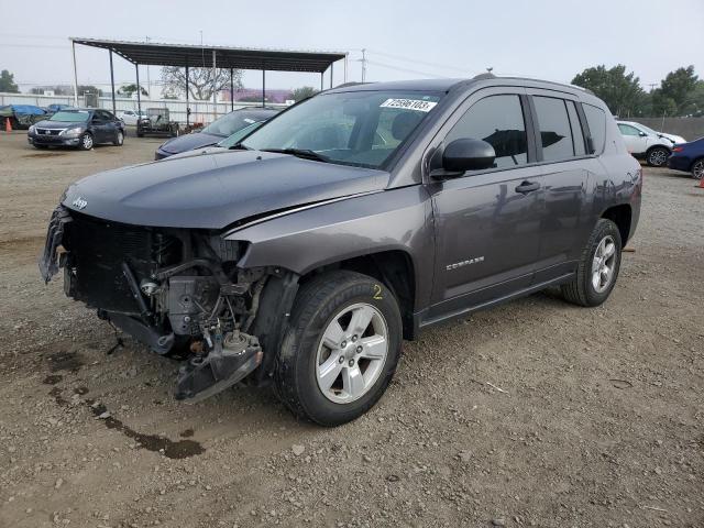 1C4NJCBA6GD739161 - 2016 JEEP COMPASS SPORT GRAY photo 1