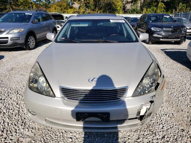 JTHBA30G655139238 - 2005 LEXUS ES 330 SILVER photo 5