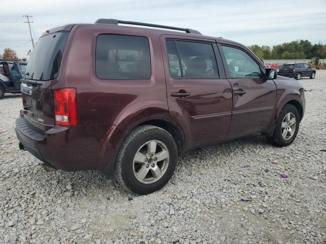 5FNYF4H77BB026349 - 2011 HONDA PILOT EXLN BURGUNDY photo 3