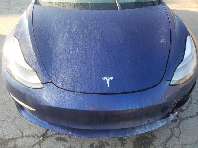 5YJ3E1EA4MF976800 - 2021 TESLA MODEL 3 BLUE photo 11